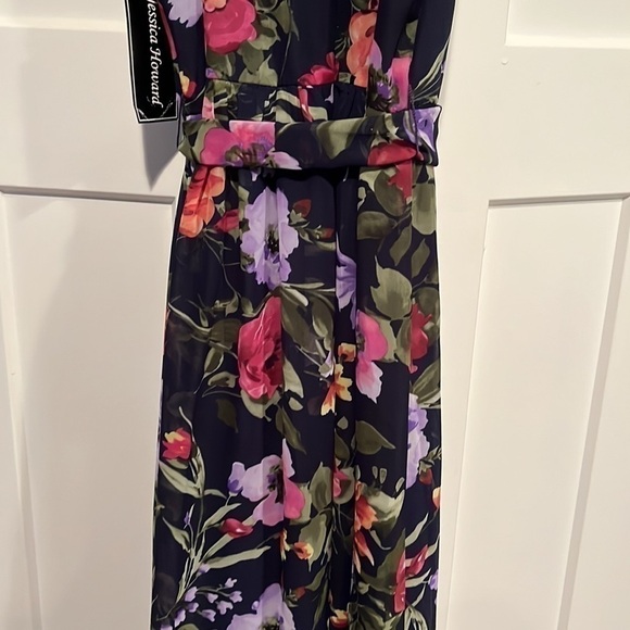 NWT Jessica Howard Floral Sleeveless Maxi Dress size 14 - Picture 8 of 12